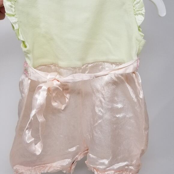 Janie & Jack Romper & 2 Dresses Sleeveless Comfortable Dress Size 3-6 Months - Picture 8 of 13